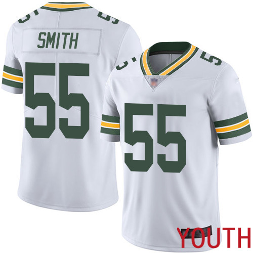 Green Bay Packers Limited White Youth #55 Smith Za Darius Road Jersey Nike NFL Vapor Untouchable->youth nfl jersey->Youth Jersey
